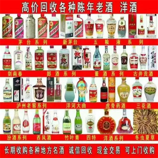 洪山区回收烟酒茅台酒童叟无欺诚信经营